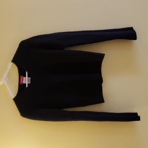 Cropped v neck sweater